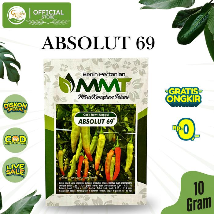 Gambar BENIH BIBIT CABAI RAWIT ABSOLUT 69 10GR GRAM MMT MITRA MERDEKA TANI dari Golden Agro undefined Tokopedia