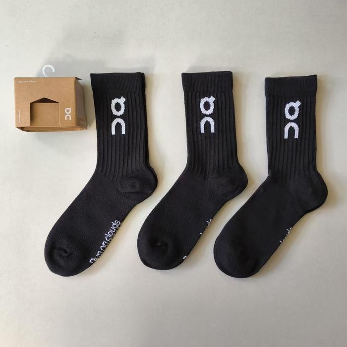 Gambar atarjayapedia Original On Cloud Logo Sock High 3P Kaos Kaki 3 pasang OC - Hitam 3 pcs, M (36-41) dari atarjayapedia undefined Tokopedia