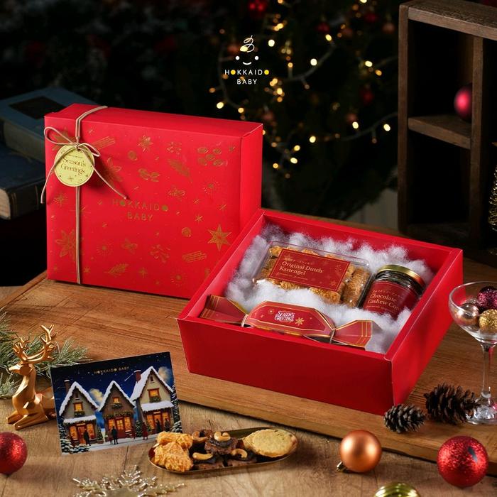 Gambar Hokkaido Baby - Merry Hamper | Kado Natal Premium | Hampers Kue Kering Cookies - Set A dari Hokkaido Baby Bakeshop undefined Tokopedia
