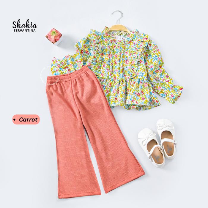 Gambar Shahia Servantina - Jesy Oneset Katun Setelan Celana Anak Perempuan Baju Muslim - Jesy Carrot, S dari outfit muslim sikecil undefined Tokopedia