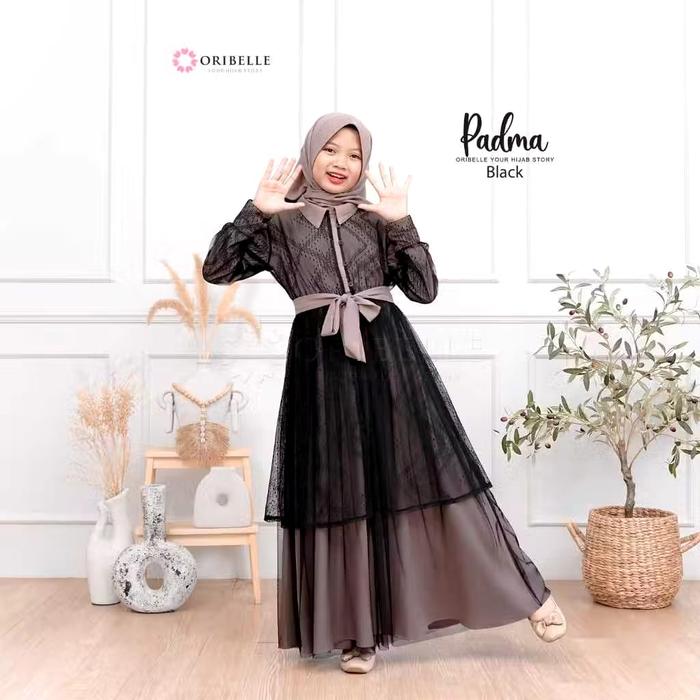 Gambar Baju Gamis Anak Perempuan Sakura 2-12 Tahun Crinkle Airflow Dress Muslim Cewek Harian Lebaran Pesta Korea Manasik Warna Putih Sage Teracota Denim Simple Bahan Premium Terbaru 2025 Terbaru2025 Hijab Jilbab Kerudung Set Usia Umur 1 3 4 5 6 7 8 9 10 11 13 - HITAM, M 5-7 TAHUN dari Rofikoh Hijab undefined Tokopedia