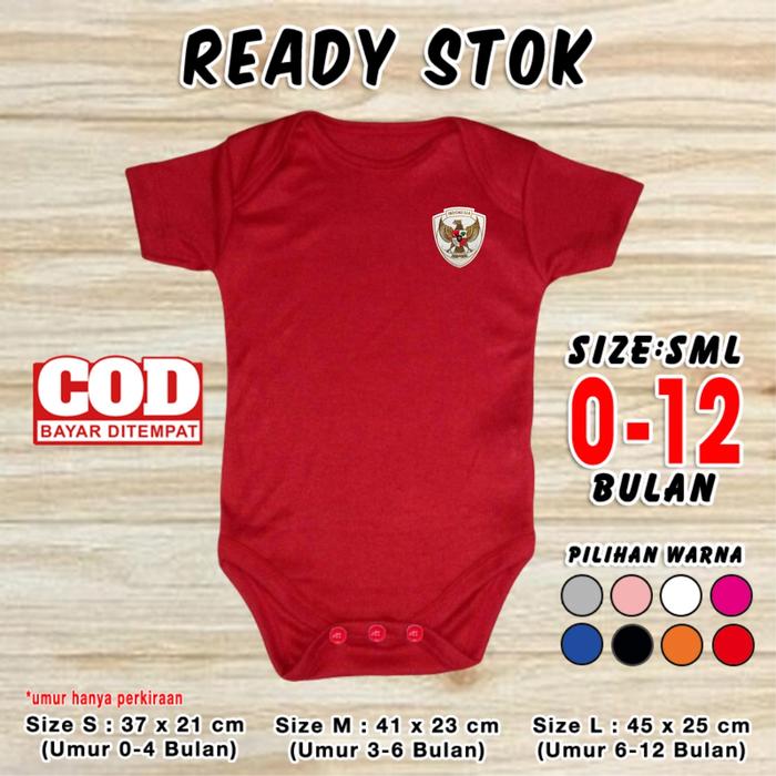 Gambar Baju Bola Bayi Timnas INDONESIA Pakaian Negara Jersey Klub Jumper Baby Romper Newborn Kaos Balita Bahan Katun Laki Laki Perempuan Hampers Lucu Kado Baru Lahir Cowok Cewek 0 6 12 Bulan - Merah 24/25, Size S dari CustomAjaYuk undefined Tokopedia