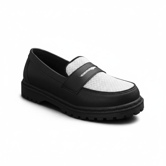 Gambar MJC Indonesia Sepatu Wanita Formal Hero Docmart Sepatu Oxford Kerja Kuliah Black 36-41 Shoes Wanita Kasual Hitam Sendal Sneakers Pantofel - Black White, 36 dari MJC INDONESIA undefined Tokopedia