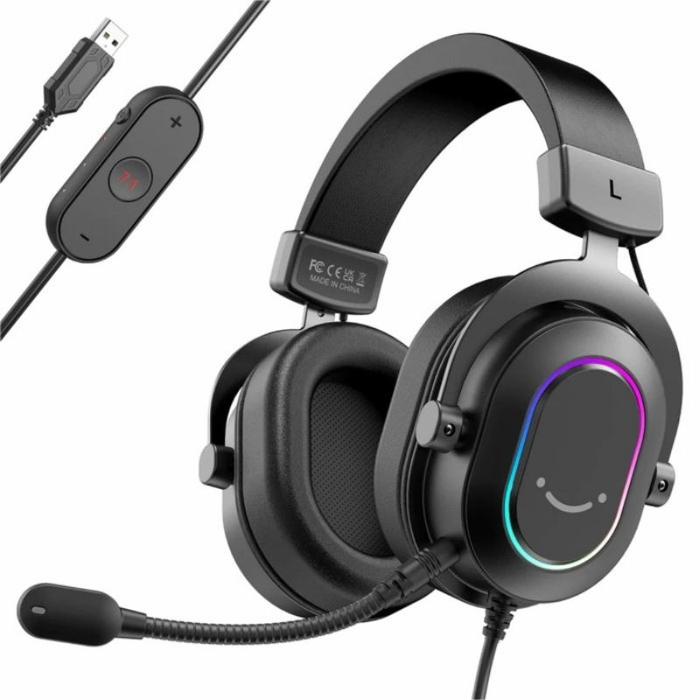 Gambar Fifine H6 Ampligame - USB Gaming Headphone with RGB and Volume Control Bass Headset dari Destiny Sound undefined Tokopedia