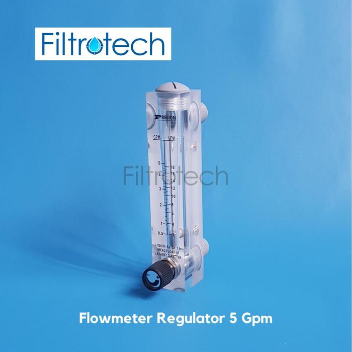 Gambar Presion Flowmeter Rotameter regulator air 5 gpm dan 2 gpm - regulator 2 gpm dari Filtrotech undefined 3 Tokopedia