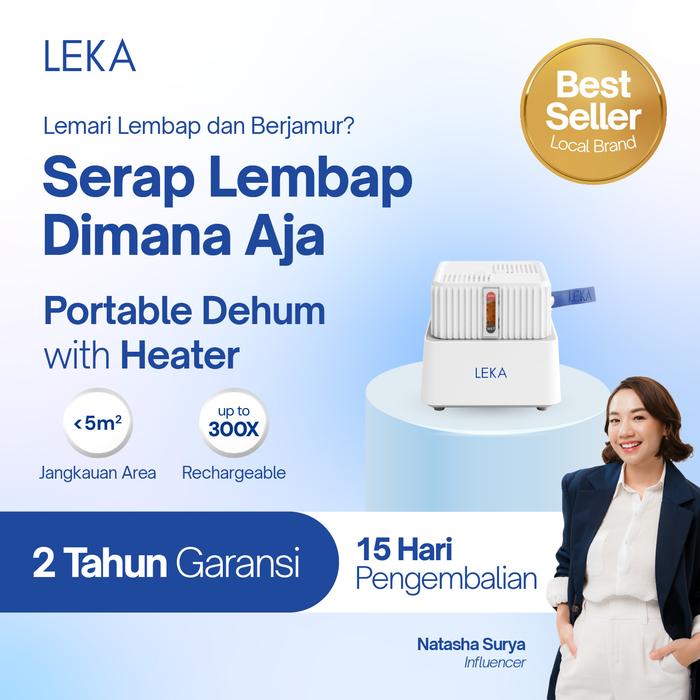 Gambar LEKA - DH6218 Portable Dehum - Penyerap Lembab Udara - Dehum + Heater dari LEKA Indonesia undefined Tokopedia