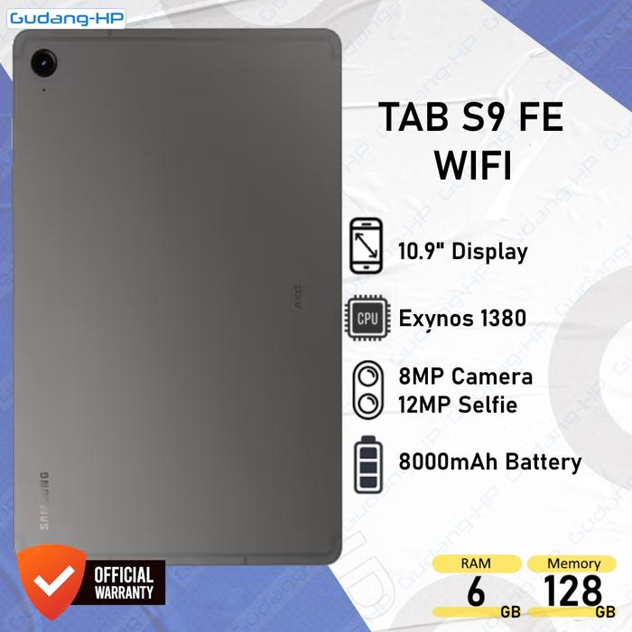 Gambar Samsung Galaxy Tab S9 FE WIFI 6/128 GB Garansi Resmi - Grey dari Gudang-HP undefined Tokopedia