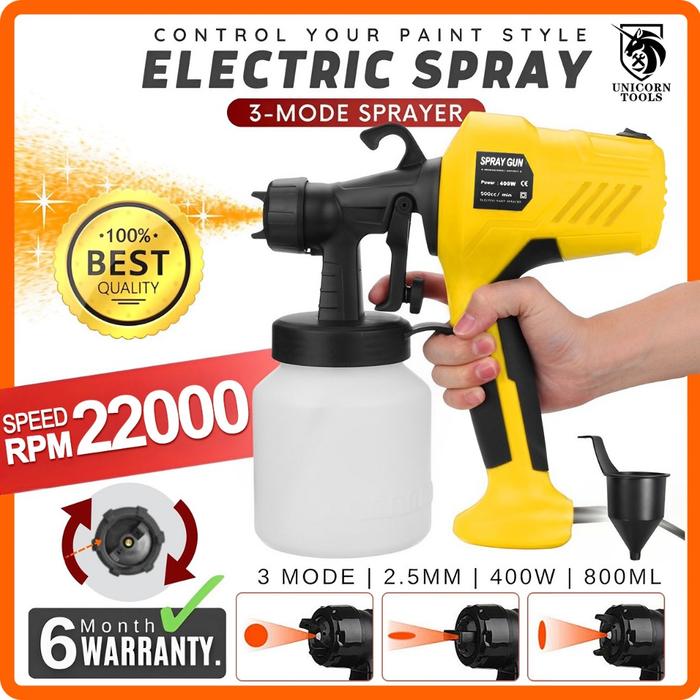 Gambar Alat Cat Listrik Daya Tinggi 400W 800ML/Semprotan Cat Listrik/Semprotan Listrik - 400W dari nanwei.id undefined Tokopedia