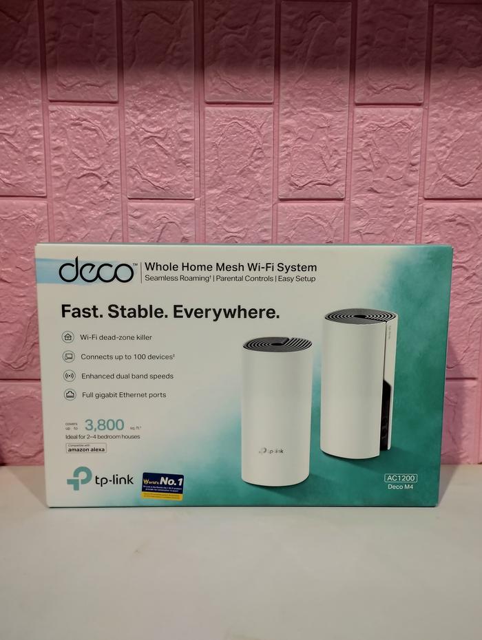 Gambar TP-LINK Deco M4 AC1200 2Pack Whole Home Mesh WiFi System isi 2pcs dari Aquarius Ofc undefined Tokopedia