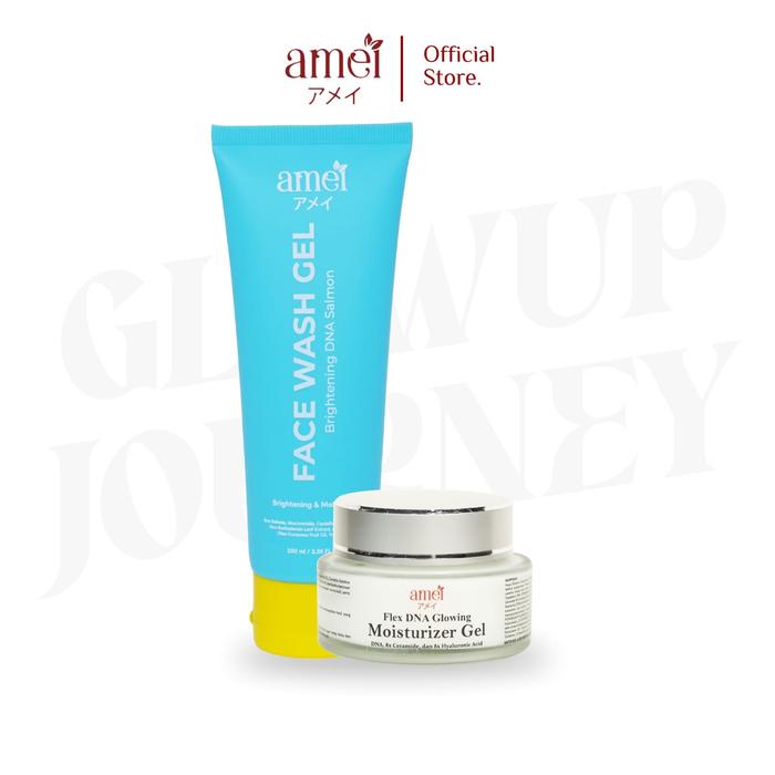 Gambar Amei Bundling Face Wash Gel & Amei Dark Spot Moisturizer Gel 30g Mencerahkan Melembabkan Menyamarkan Bekas Jerawat Flek Hitam Membandel Kulit Lebih Cerah & Lembut - Beli 1 Face Wash + Moist Gel dari amei アメイ Kab. Karanganyar Tokopedia