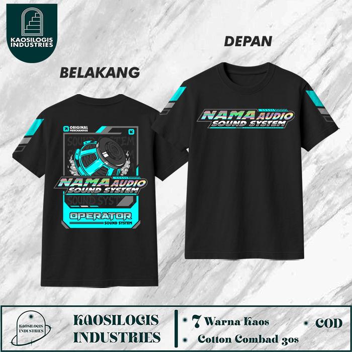 Gambar Kaos AUDIO Reflektif Gratis nama audio - Kaosilogis - HITAM, S dari KAOSILOGIS INDUSTRIES undefined Tokopedia