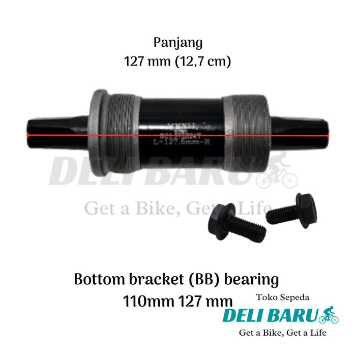 Gambar Buttom bracket BB bearing 110 mm 127 mm sepeda fixie MTB - 127 dari Deli baru undefined Tokopedia