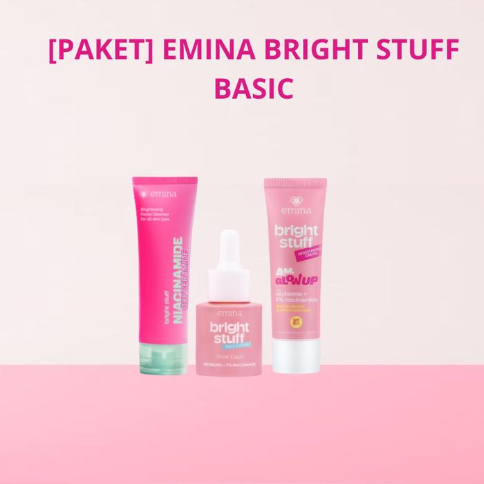 Gambar [PAKET] EMINA BRIGHT STUFF BASIC & KOMPLIT - BASIC ISI 3 dari EMINA.STORE undefined Tokopedia