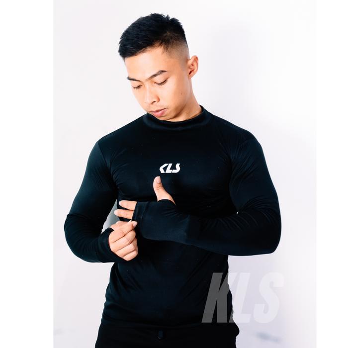 Gambar KLS Baggy Compression Shirt Baselayer Sport Manset Lengan Panjang Olahraga Pria Wanita - Hitam KLS, M dari KLS.SPORT undefined Tokopedia