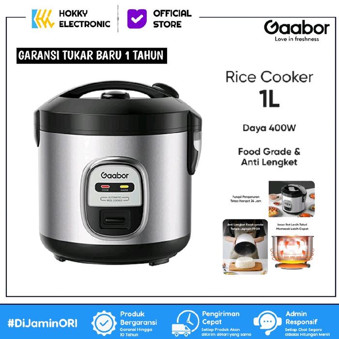Gambar GAABOR RICE COOKER MAGIC COM 400W 1L SERBAGUNA ANTI LENGKET PENGHANGAT NASI / RC20M-YE01A dari Hokky Electronic Store undefined Tokopedia