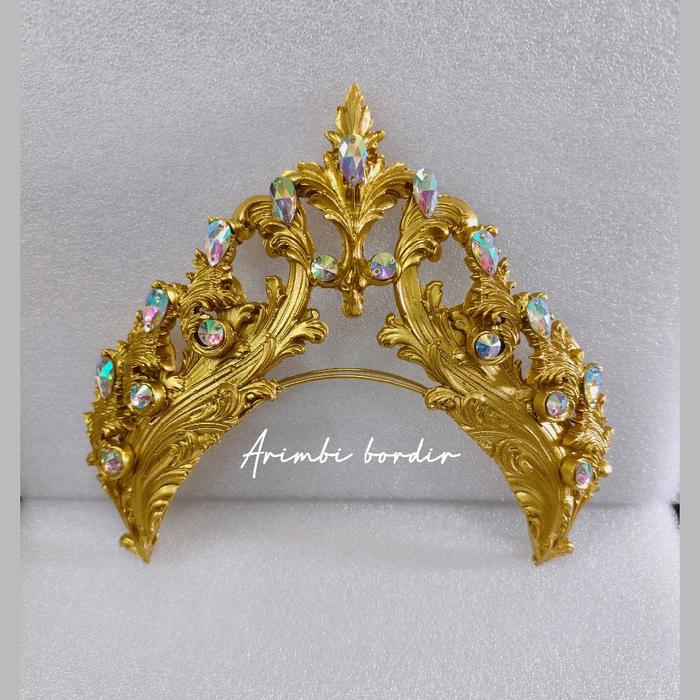 Gambar Siger Mahkota/Aksesoris Tari/Siger Tari/Karnaval/Kode A3 - Gold dari accesoristariarimbi Kab. Tasikmalaya Tokopedia