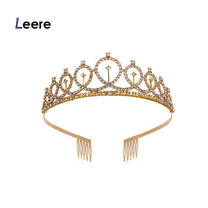 Gambar LEERE -mahkota emas mawar/mahkota berlian imitasi Band kepala mahkota berimpun mengkilap temperamen rambut indah aksesori - dari najawuva aiayy53 undefined Tokopedia