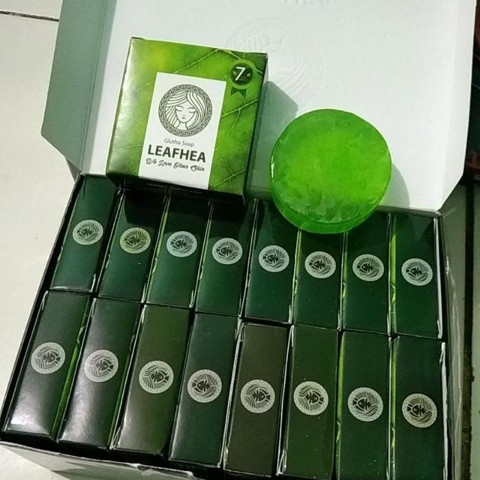 Gambar SABUN VIRAL | SABUN LEAFHEA GLUTHA SOAP PERAWATAN MENCERAHKAN & MEMBERSIHKAN WAJAH 1 BOX ISI 16 PCS - 1 BOX KEMASAN LAMA dari Clestial Store undefined Tokopedia