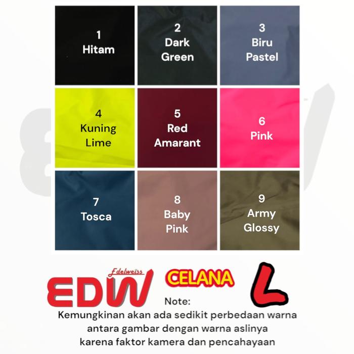 Gambar Celana Saja Jas Hujan Edelweiss Taslan Original Celananya Only - L dari ZackyBylla motoShop undefined Tokopedia
