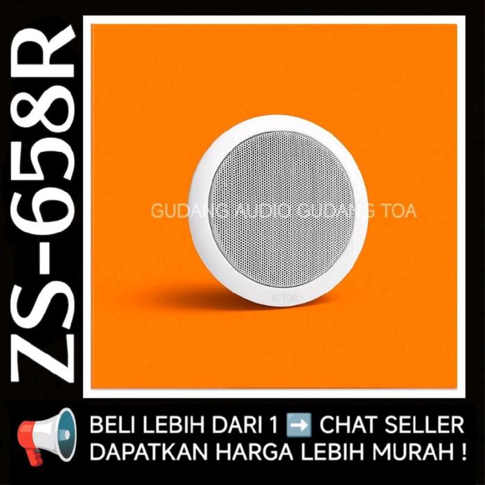 CEILING SPEAKER TOA PLAFON ZS-658R ZS 658 R WATT di Gudang Audio Gudang  Toa Tokopedia