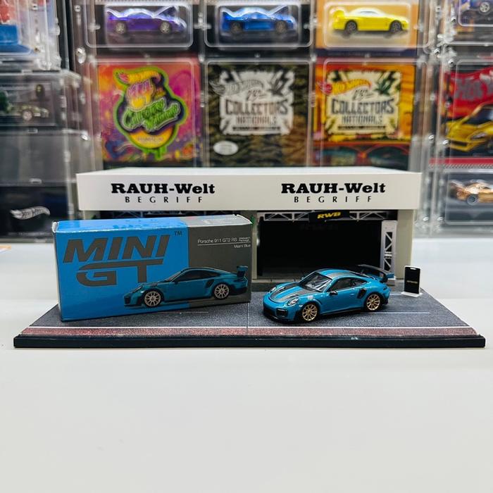 Gambar Mini GT 344 Porsche 911 GT2 RS Weissach Package Miami Blue dari Lioz Toys_NEW undefined Tokopedia