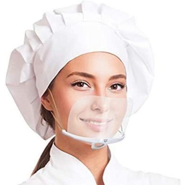 Gambar sanitary mask mouth shield masker chef koki dari CLARISSA ARDRA undefined Tokopedia