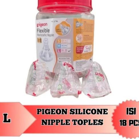 Jual PIGEON Flexible Peristaltic Nipple S M L (Dot Ulir) L