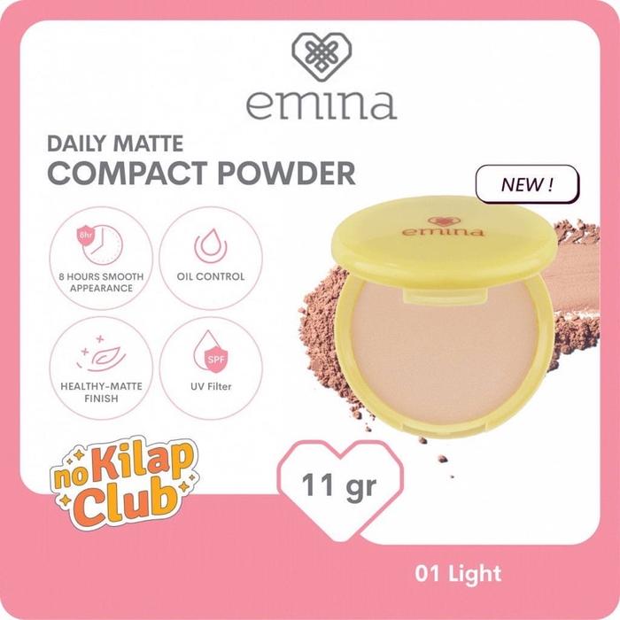 Gambar Emina Daily Matte Compact Powder 11 gr - Bedak Padat | Two Way Cake TWC - 03 caramel dari Nursyakila Kosmetik undefined 5 Tokopedia
