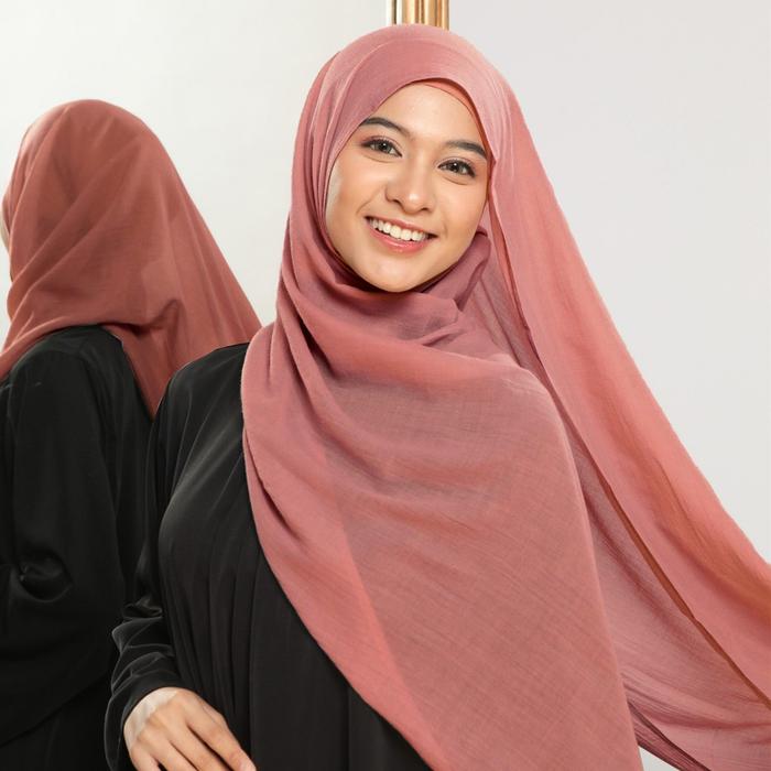 Gambar Lozy Hijab - Pashmina Voal Mima Shawl (Pashmina Bahan Arabian Voal) - Old Tan dari Lozy Hijab undefined Tokopedia