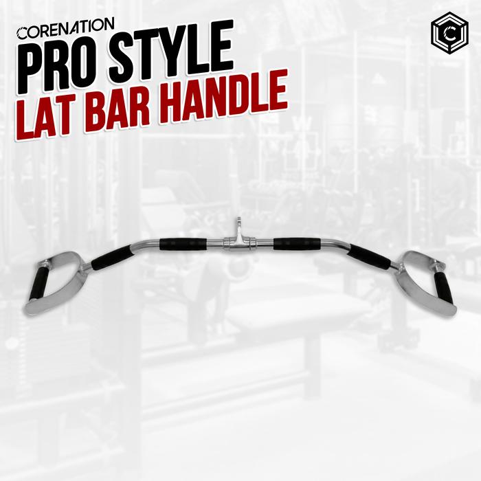Gambar CoreNation Gym Handle Lat Bar Pulldown / Pull Down Handle Bars | Cable Attachment | Latihan Otot | Katrol Olahraga Gym Fitness Pulley Cable Set - LAT BAR HANDLE dari CoreNation Active undefined Tokopedia