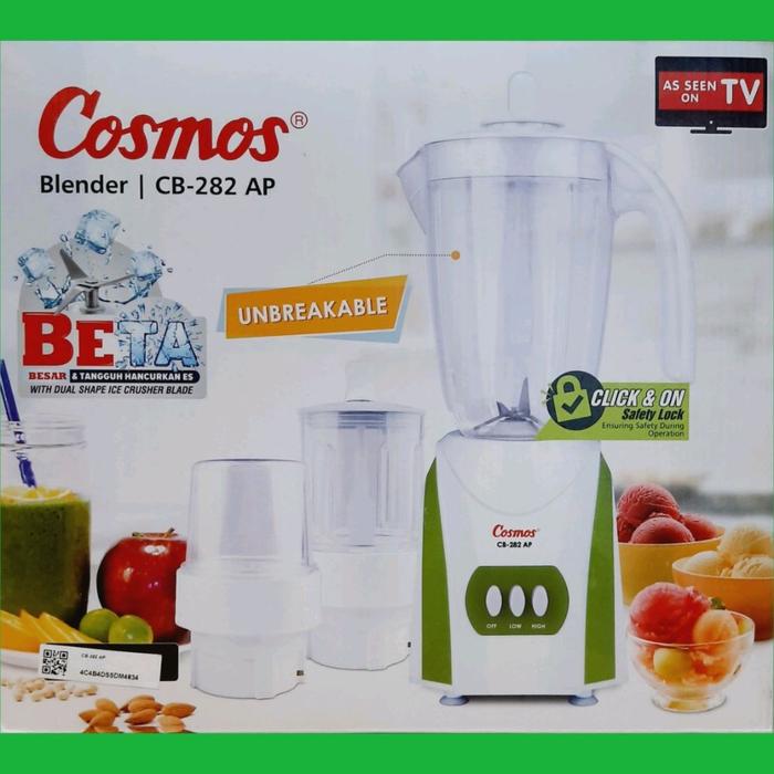 Gambar blender cosmos CB282P 3in1 - Hijau Daun dari Mulia Listrik Elektrik undefined Tokopedia