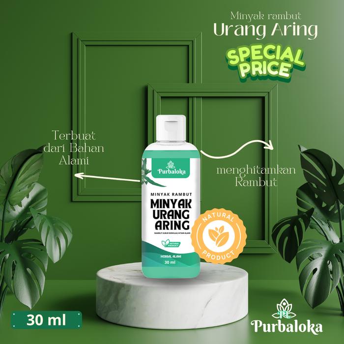 Gambar PURBALOKA MINYAK URANG ARING MINYAK RAMBUT MENEBALKAN MENGHITAMKAN RAMBUT 30ML dari PURBALOKA undefined Tokopedia
