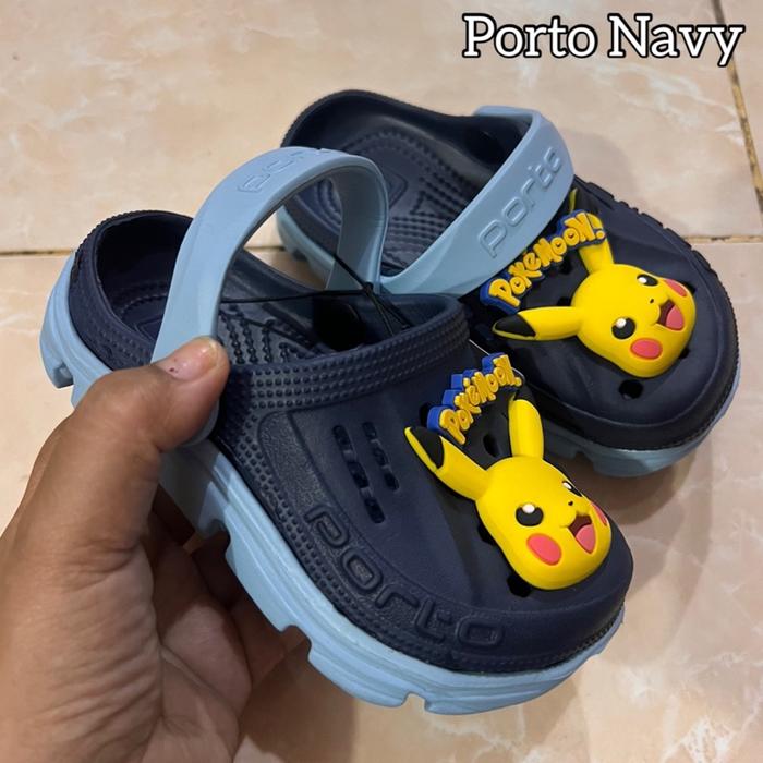 Gambar SANDAL BAIM ANAK ORIGINAL PORTO POKE POKEMON FREE JIBBIT FASHION - POKE NAVY, 28/29 dari Sepatulukissolo undefined Tokopedia