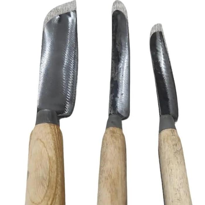 Gambar Set Pisau Dapur 3 Pcs Brambang Bawang Plat Baja - Kitchenware, Knife Bulat Multifungsi dari BERKAH SAHABAT undefined Tokopedia
