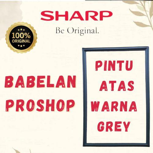 Gambar karet magnet kulkas 2 pintu sj-195/196/197 original - 002 GREY PINTU ATAS dari asembilanproshop undefined Tokopedia