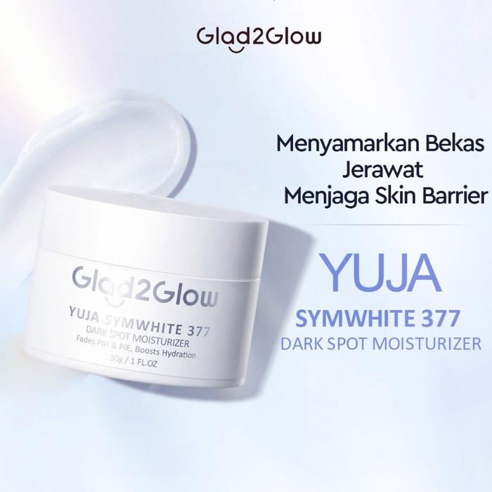 Gambar GLAD2GLOW YUJA 377 DARK SPOT MOISTURIZER 30gr (PUTIH) - Satuan dari Kayyasah Shop undefined Tokopedia