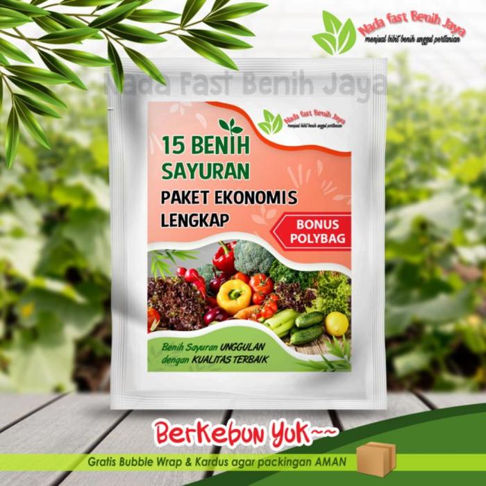 Gambar Benih bibit sayuran paket lengkap (Bonus polybag 20 pcs , benih bayam jepang , benih cabe) - Varian, Standar dari Nada fast benih jaya undefined Tokopedia