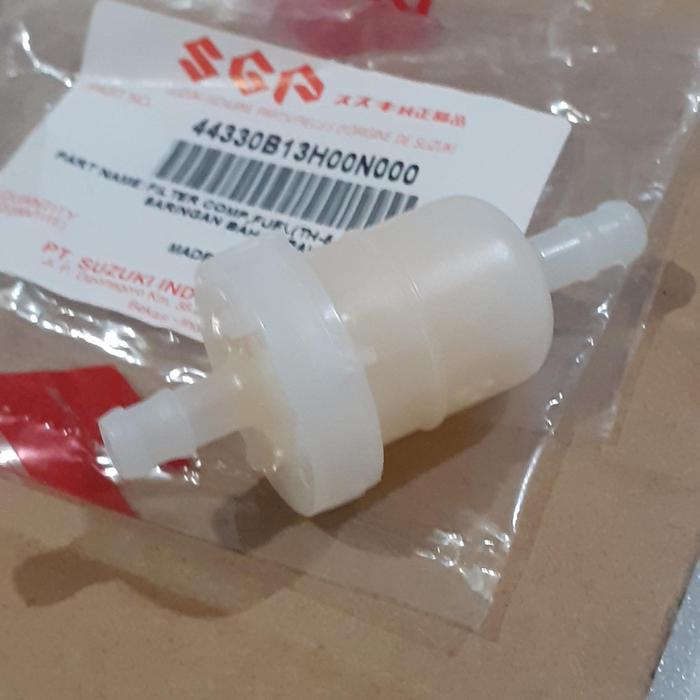 Gambar saringan filter bensin original suzuki satria fu hayate skydrive  spin smash shogun rx king vega harley davidson bisa untuk semua motor karburator - filter suzuki satria fu dari king moto 09 undefined Tokopedia