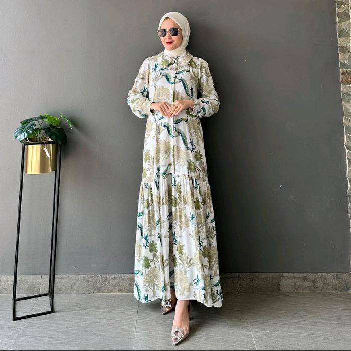 Gambar Lany Dress By Jelita Cantik Manis Elegant - Lany Hijau, M dari jelitashop.bogor undefined Tokopedia