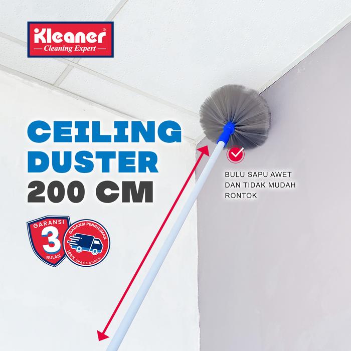 Gambar Kleaner Sapu Panjang Alat Pembersih Plafon /  Sawang Sarang Laba / Langit Rumah - 200 cm dari Kleaner Indonesia undefined Tokopedia