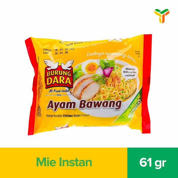 Gambar Burung Dara Mie Instan Kuah 61 Gram - Ayam Bawang dari Yogya Online undefined Tokopedia
