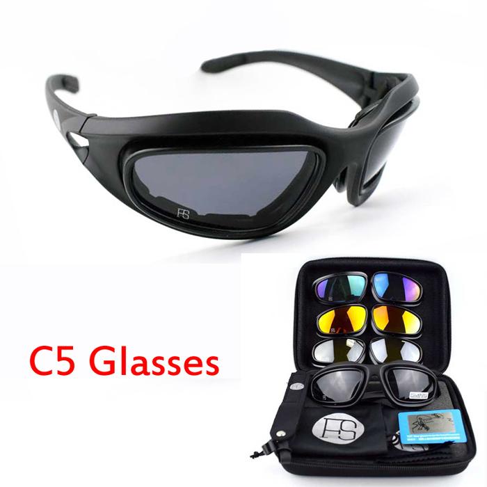 Gambar Tactical Military C5 X7 Polarized Sunglasses Hiking Climbing Glasses dari nanamart9 undefined Tokopedia