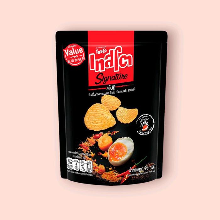 Gambar Tasto Signature Salted Egg Yolk Chips 90g Import Thailand dari AllJasTips undefined Tokopedia