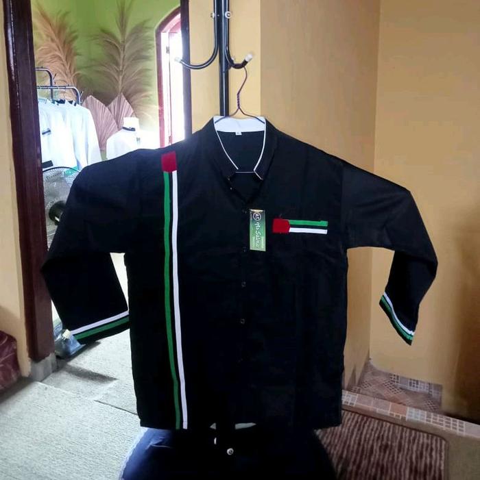 Gambar Kemeja Muslim Palestina anak dan dewasa - Hitam, 12 dari AS SALMA COLLECTION undefined Tokopedia