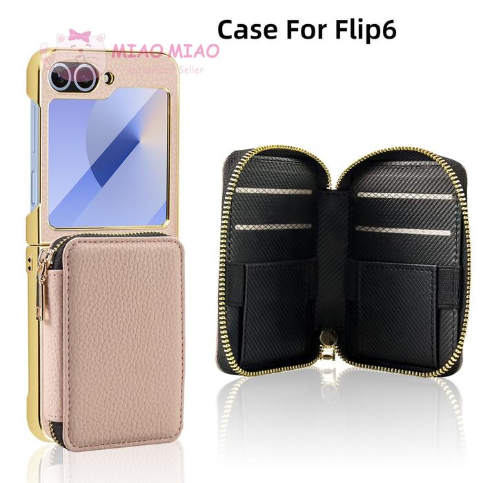 Gambar 2 in 1 Flip Leather Wallet Case Untuk Z FLIP 5 Z FLIP 6 Z FLIP 7 – Casing Dompet Magnetic Wireless & RFID Protection For ZFLIP5 ZFLIP6 ZFLIP7 Miao Miao MM-275 - Pink, Z Flip 5 dari Miao Miao Official Kota Administrasi Jakarta Barat Tokopedia