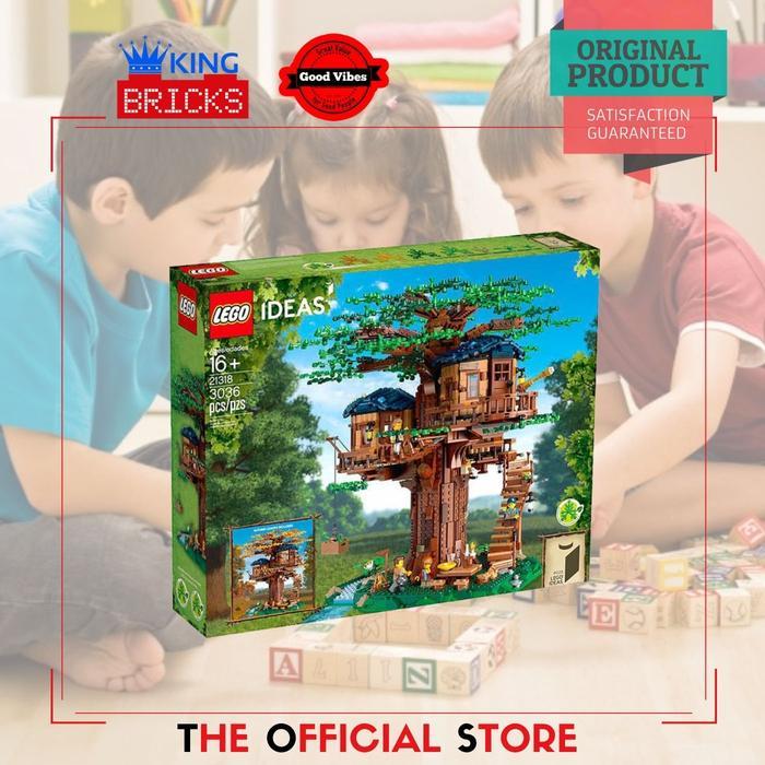 Gambar PREMIUM LEGO Original IDEAS 21318 Tree House - Mainan Anak Edukasi Rumah Pohon dari Wanokuni Storage undefined Tokopedia