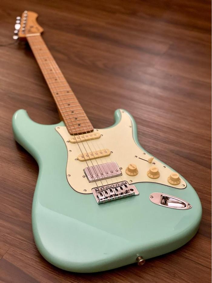 Gambar SQOE SEST600 HSS Roasted Maple Series in Surf Green dari Nafiri Music Store undefined Tokopedia