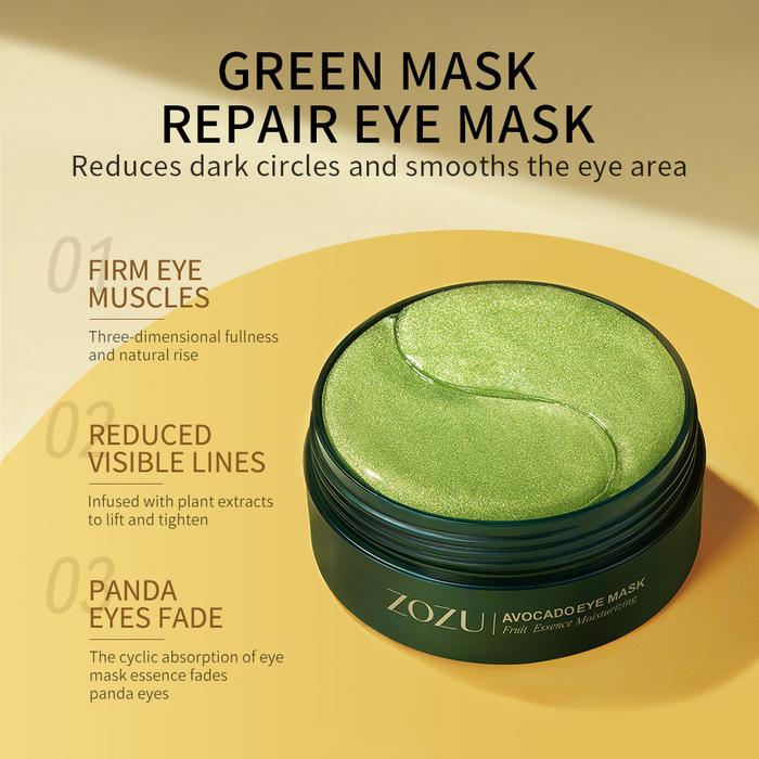 Gambar Masker Mata Eye Mask Penghilang Kantung mata panda Anti Kerut Aging Bisa Untuk Leher Pipi Isi 60 Lembar Termurah - 60 pcs=1 box dari VORTIFY undefined Tokopedia