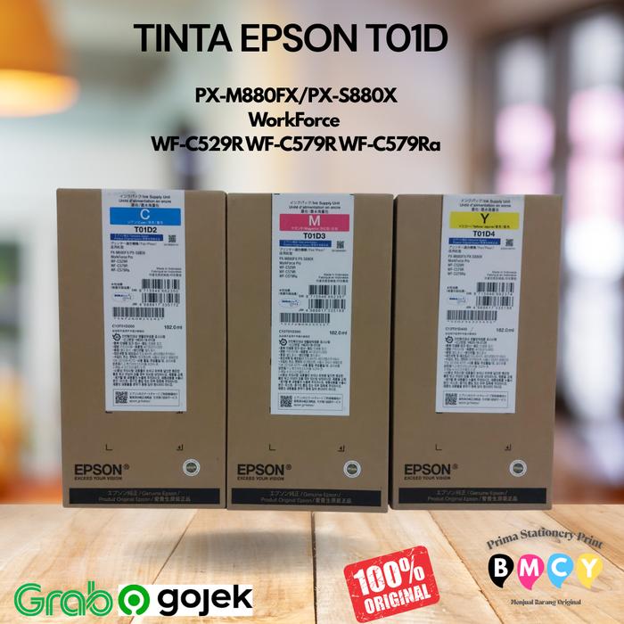 Jual Tinta Epson WorkForce Pro WF-C579R LARGE 100% Original T01D - 1set ...