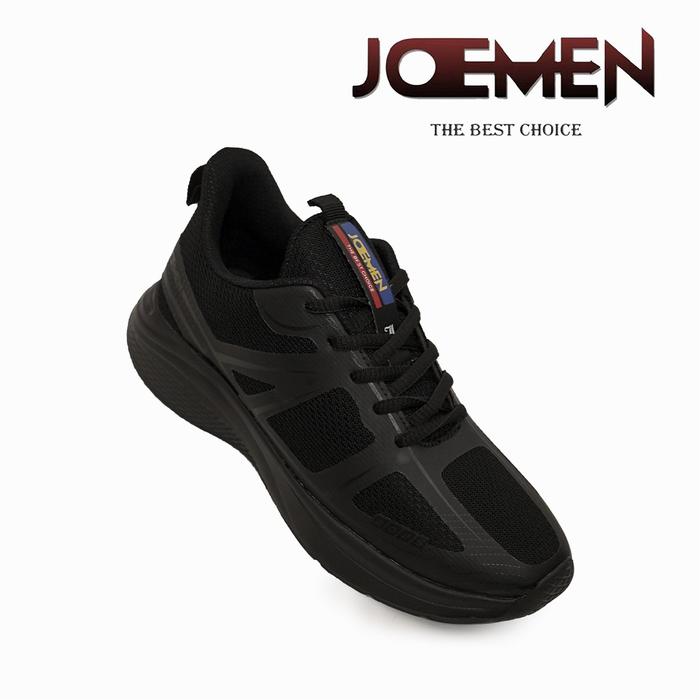 Gambar Sepatu Sneakers Pria Original Unisex Joemen J46 black running Sekolah Full Hitam Shoes Casual Olahraga Running Sneakers Sport Jogging run - Hitam , 39 dari Joemen ID_NEW undefined Tokopedia
